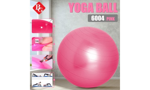 B&G Yoga Ball ลูกบอลโยคะ 65 ซม. พร้อม ที่สูบลม รุ่น 6004 (Pink)